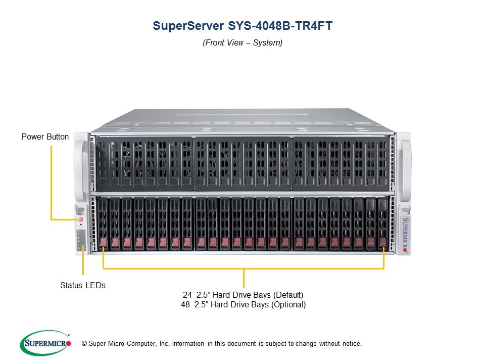 Supermicro SYS-4048B-TR4FT — angle view