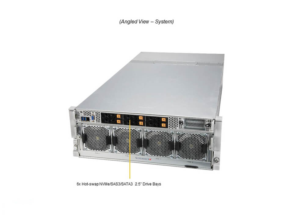 Supermicro SYS-420GP-TNAR+ — angle view