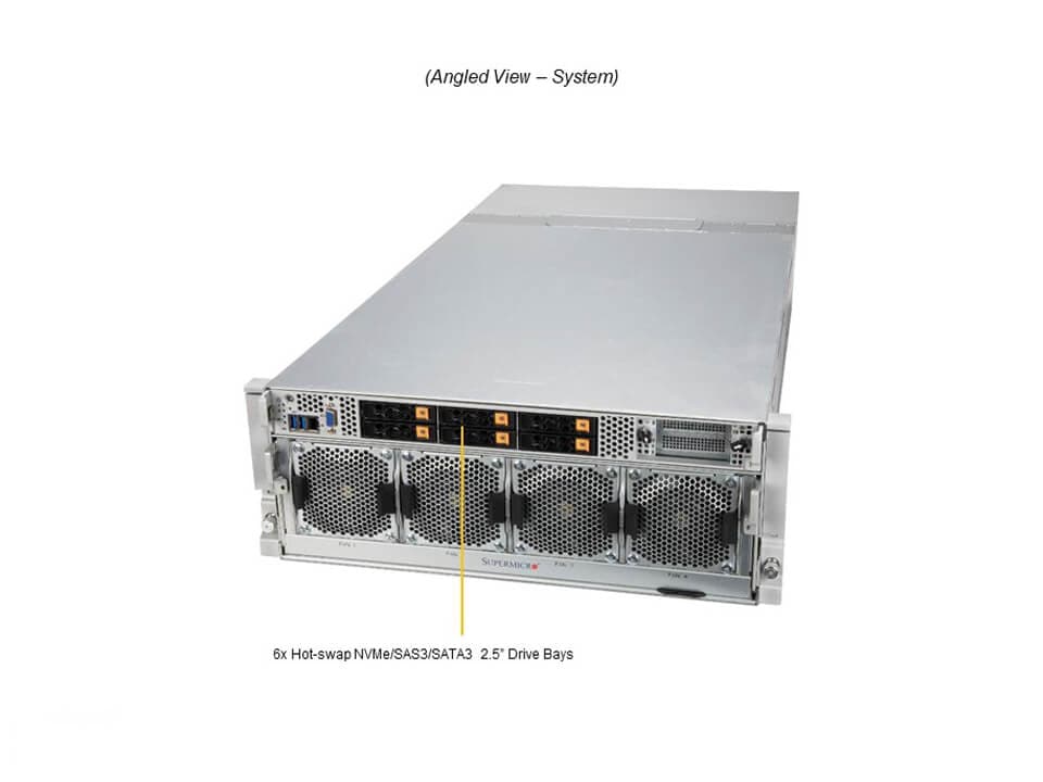 Supermicro SYS-420GP-TNAR — angle view