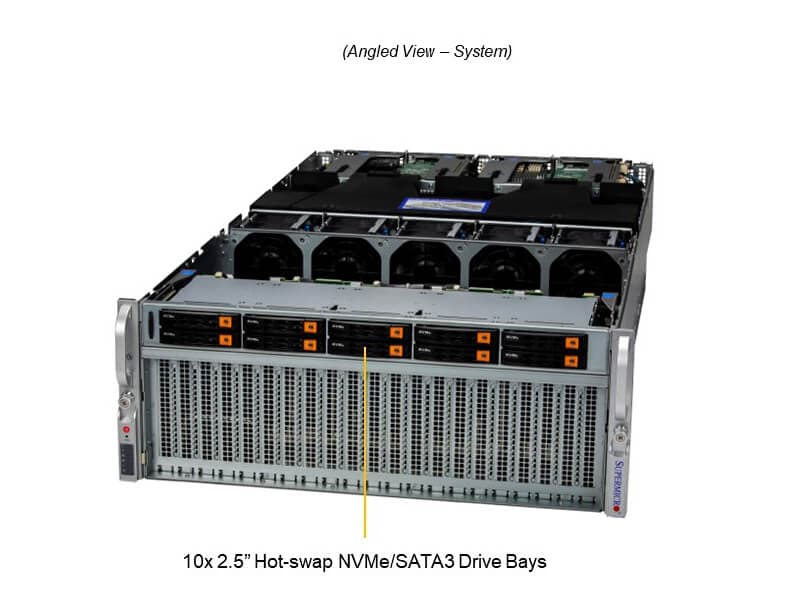 Supermicro SYS-420GU-TNXR — angle view