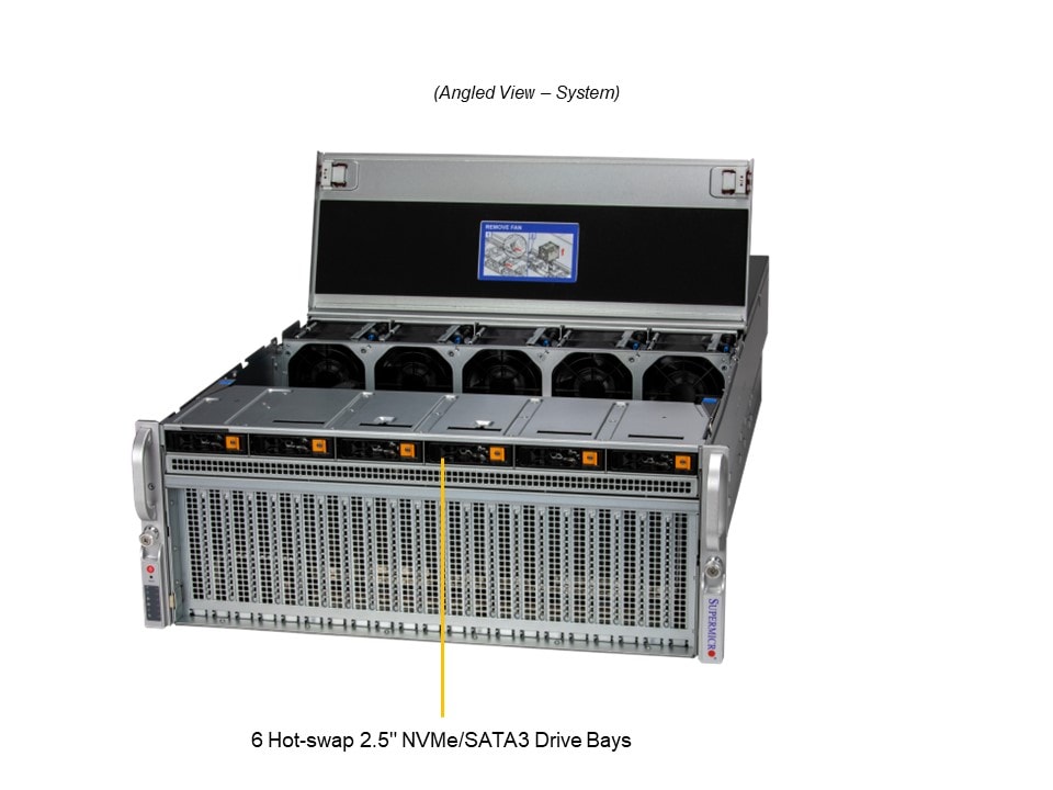 Supermicro SYS-421GU-TNXR — angle view