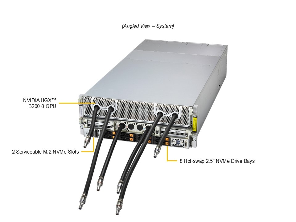 Supermicro SYS-422GA-NBRT-LCC — angle view
