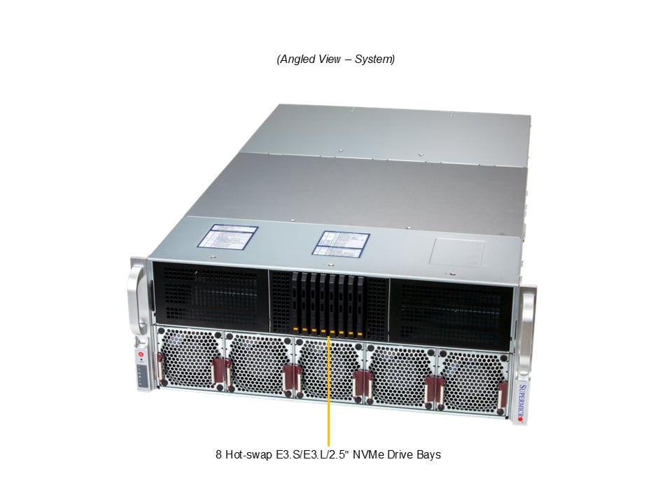 Supermicro SYS-422GA-NRT — angle view