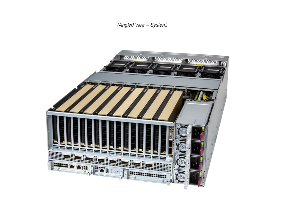 Supermicro SYS-422GL-FNR2 — angle view