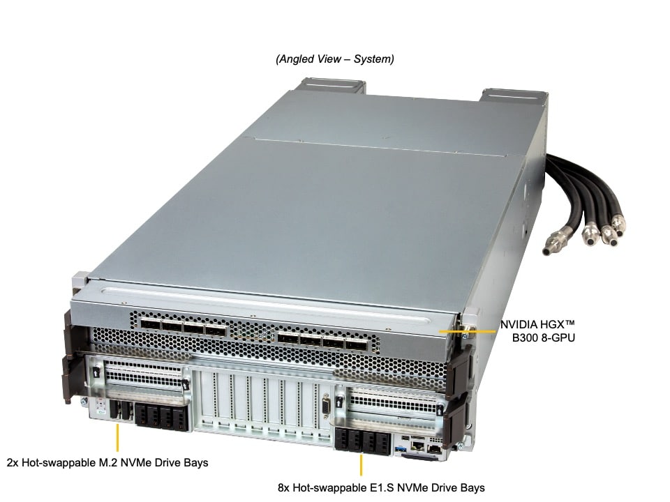 Supermicro SYS-422GS-NB3RT-ALC — angle view