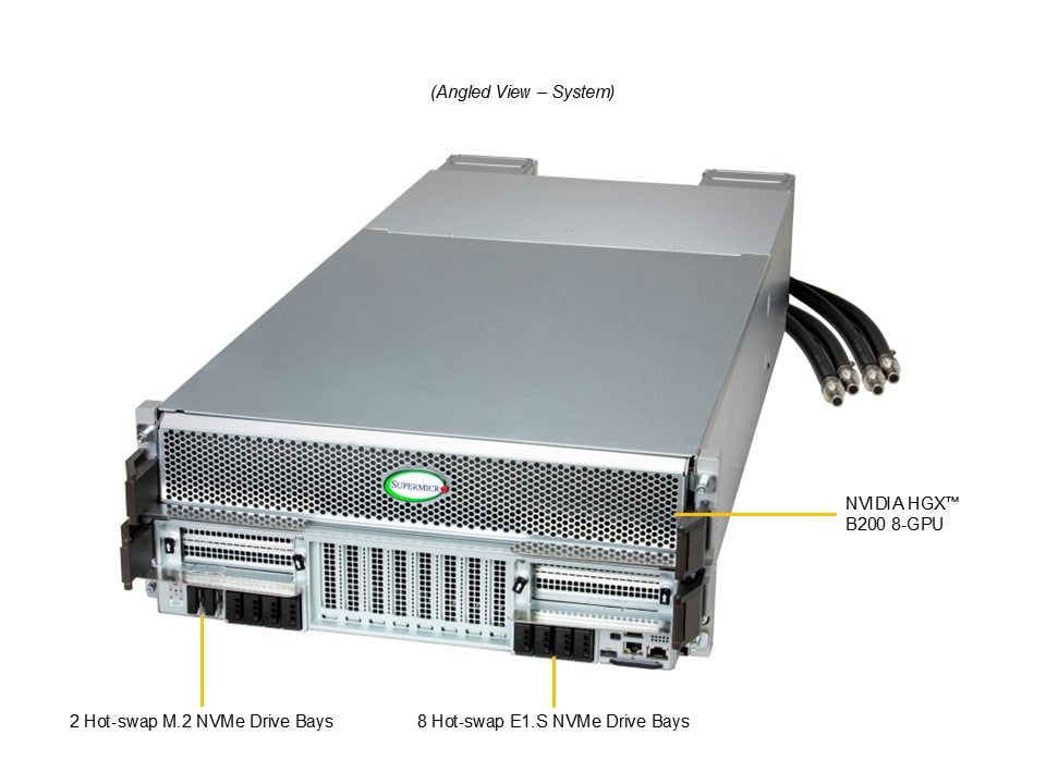 Supermicro SYS-422GS-NBRT-LCC — angle view