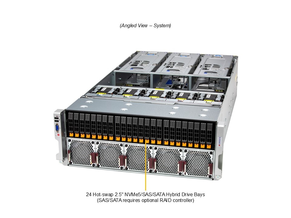 Supermicro SYS-442B-NR — angle view
