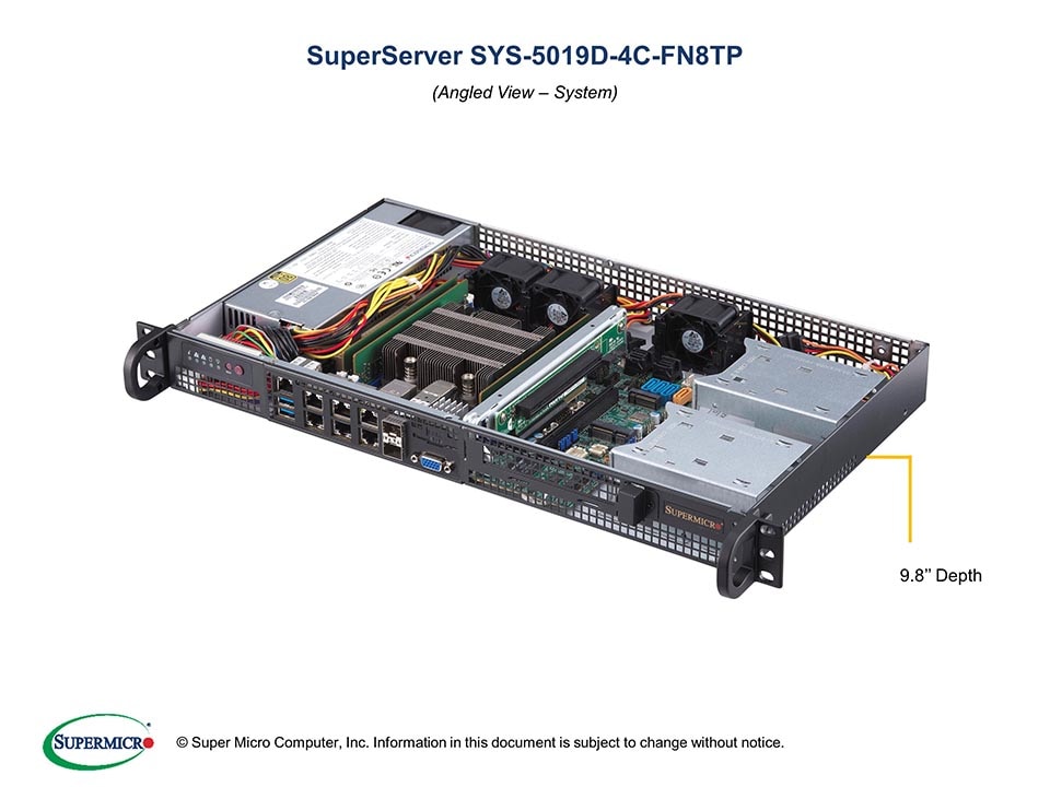 Supermicro Server SYS-5019D-4C-FN8TP