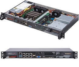 Supermicro SYS-5019D-4C-FN8TP — rear view