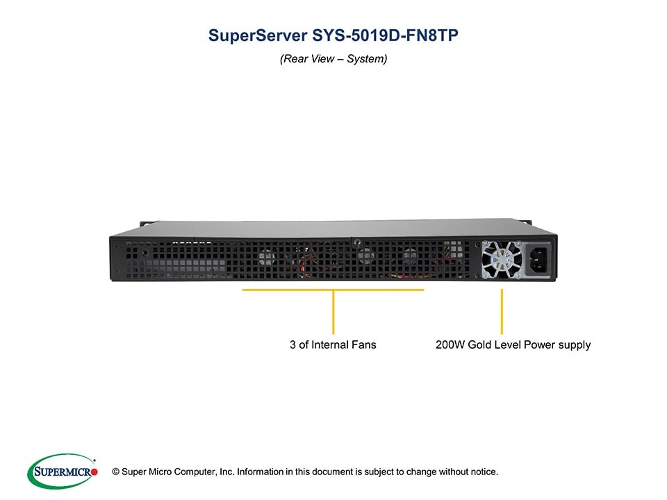 Supermicro SYS-5019D-FN8TP — front view