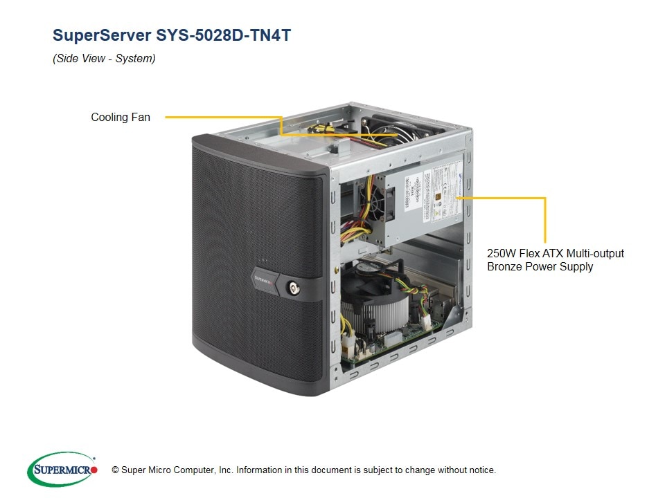Supermicro SYS-5028D-TN4T — top view
