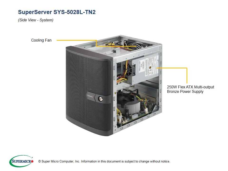 Supermicro SYS-5028L-TN2 — top view