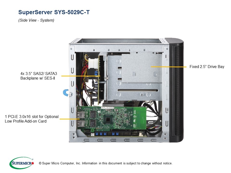 Supermicro SYS-5029C-T — detail