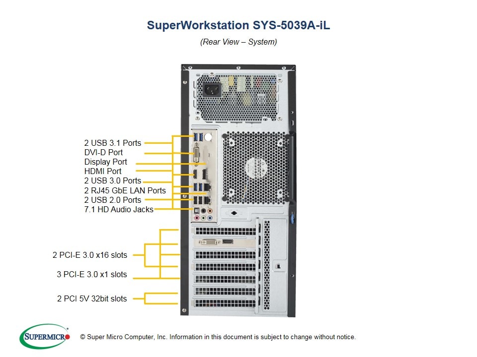 Supermicro SYS-5039A-IL — front view