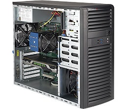 Supermicro SYS-5039C-T — rear view