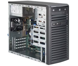 Supermicro SYS-5039D-I — rear view
