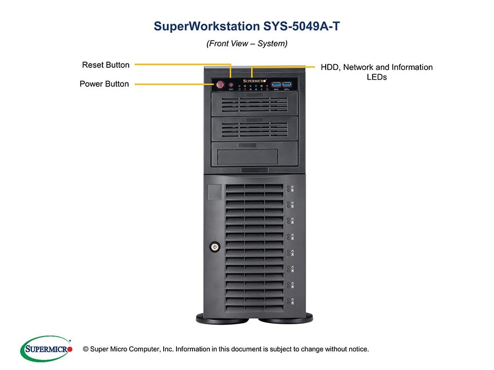 Supermicro SYS-5049A-T — angle view