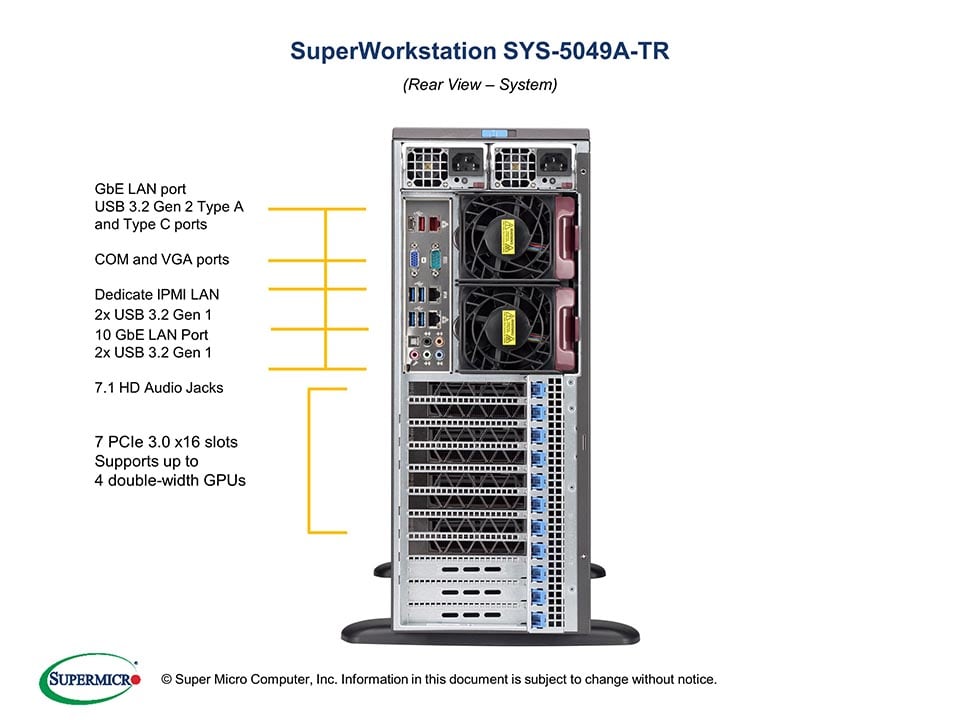 Supermicro SYS-5049A-TR — front view