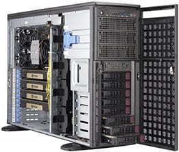 Supermicro SYS-5049A-TR — rear view