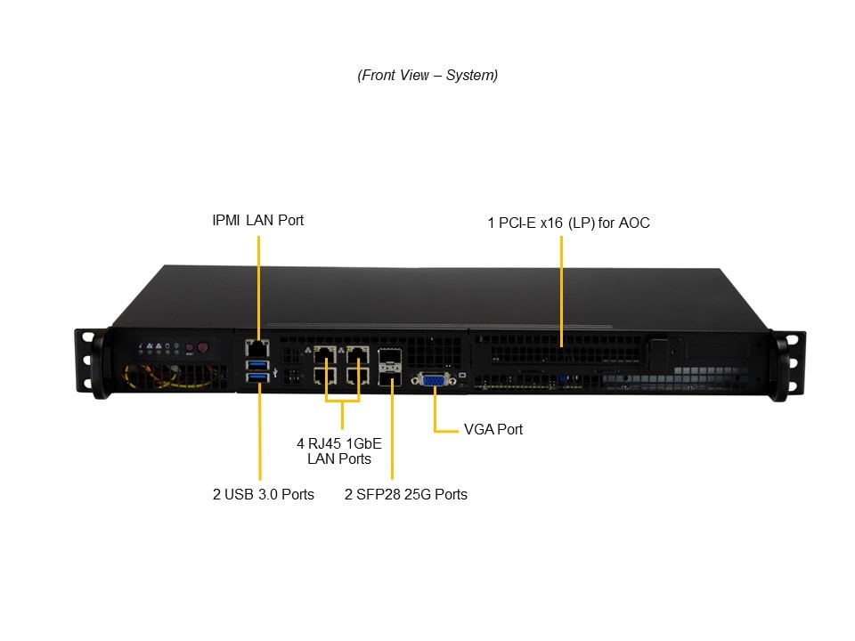 Supermicro SYS-510D-10C-FN6P — front view