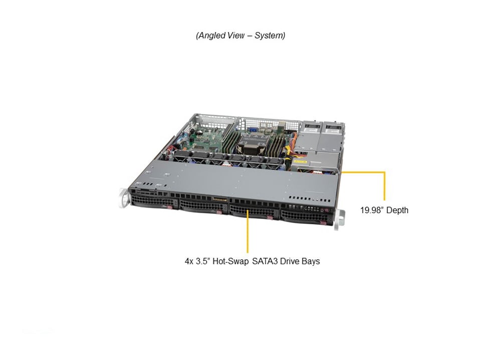Supermicro SYS-510P-MR — angle view