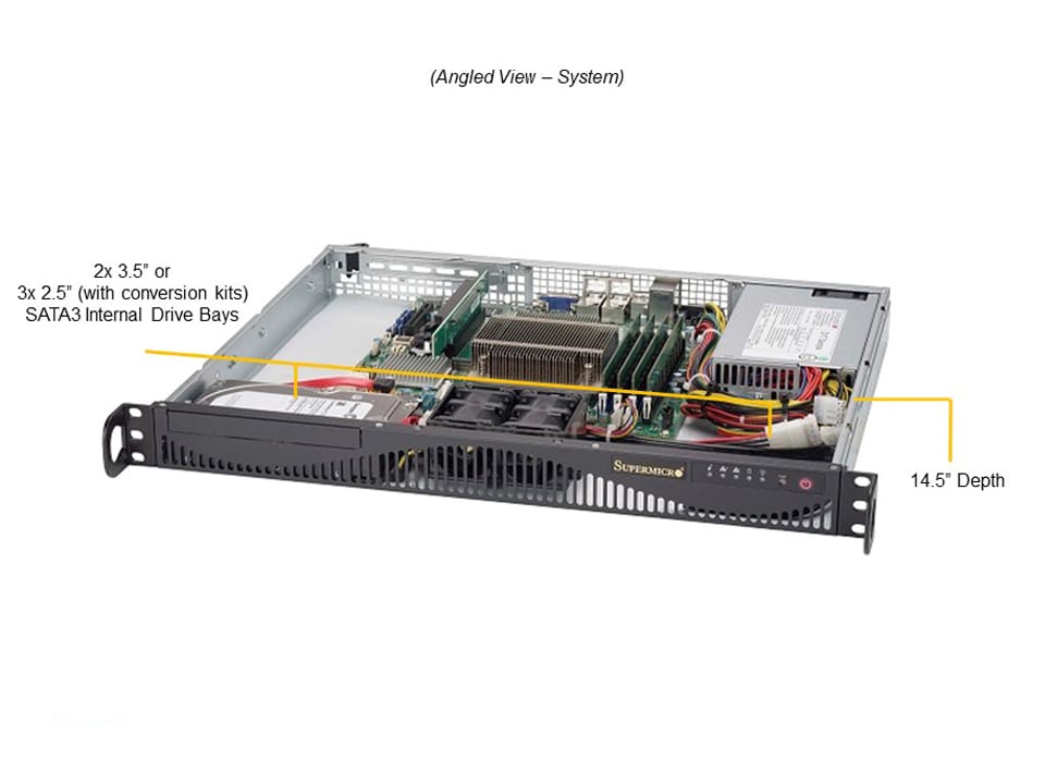 Supermicro SYS-510T-ML — angle view