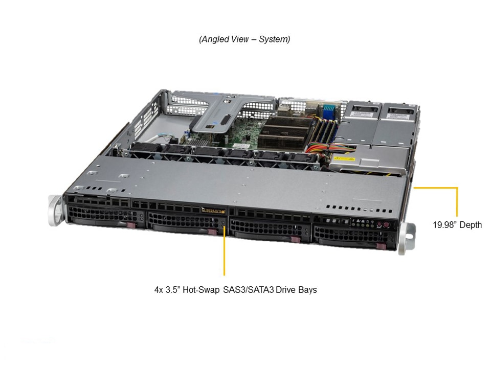 Supermicro SYS-510T-MR — angle view
