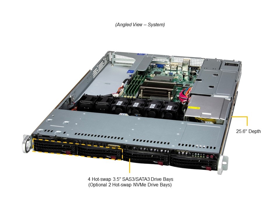 Supermicro SYS-511R-W — angle view
