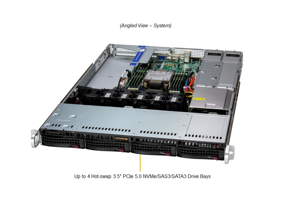 Supermicro SYS-512B-WR — angle view