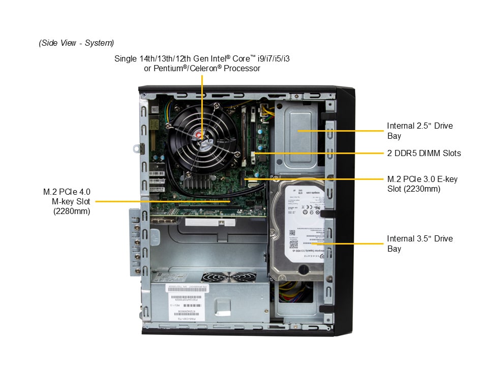 Supermicro SYS-521AD-LN2 — top view