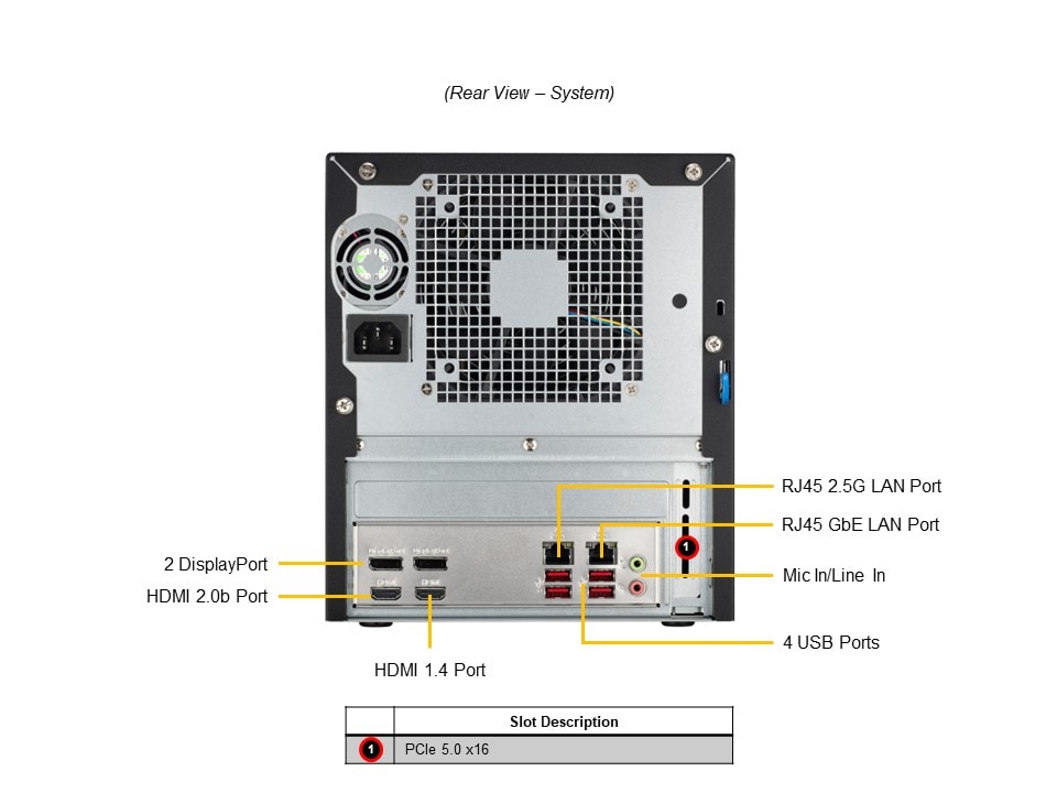 Supermicro SYS-521AD-TN2 — top view