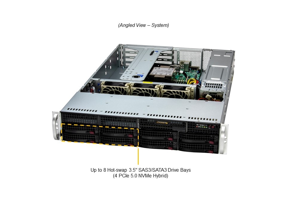 Supermicro SYS-522B-WR — angle view