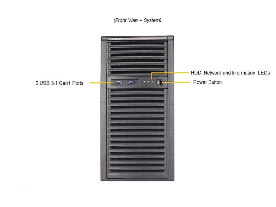 Supermicro SYS-530T-I — front view