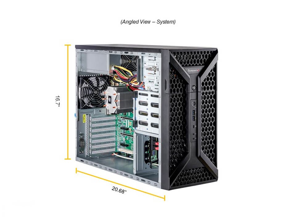 Supermicro SYS-531A-IL — angle view