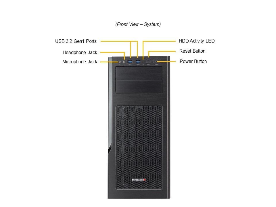Supermicro SYS-531AD-I — front view