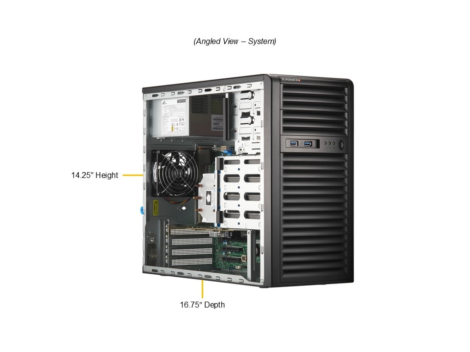Supermicro SYS-531R-I — angle view