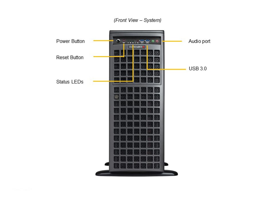 Supermicro SYS-540A-TR — front view