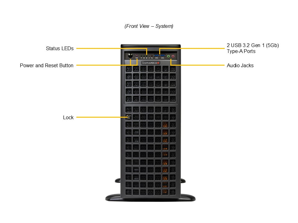 Supermicro SYS-542AW-TR — front view