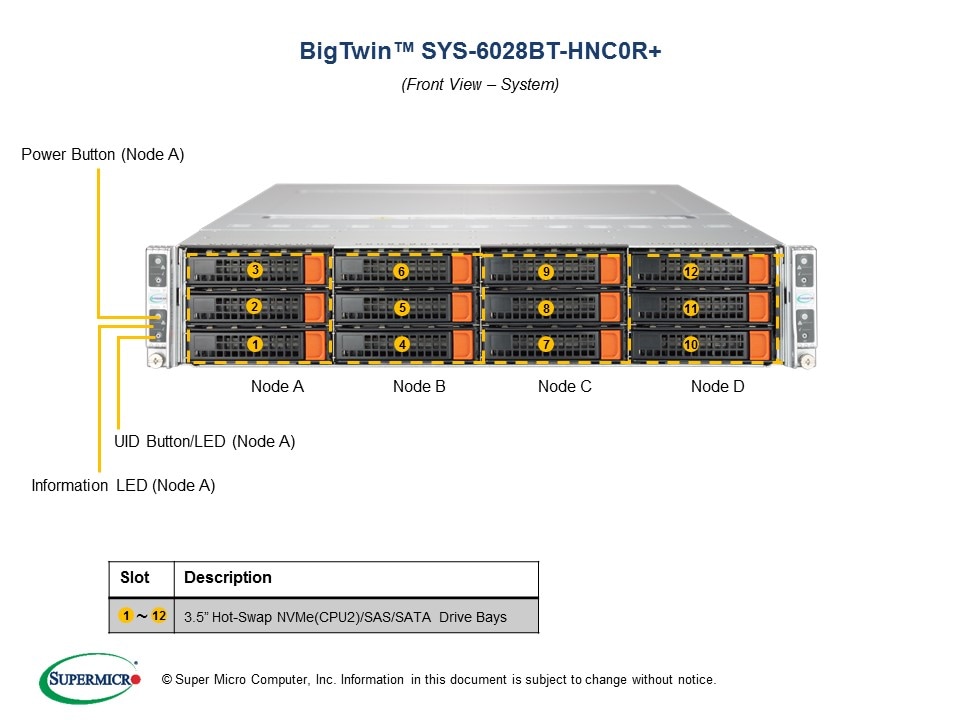 Supermicro SYS-6028BT-HNC0R — angle view