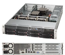 Supermicro SYS-6028R-WTR — top view