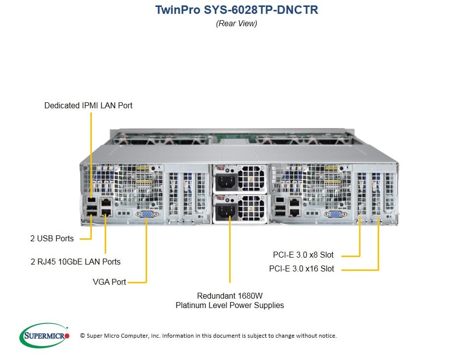 Supermicro SYS-6028TP-DNCTR — front view