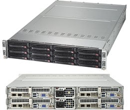 Supermicro SYS-6028TP-HC0R-SIOM — rear view