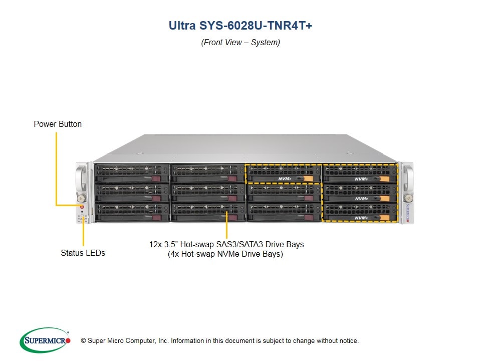 Supermicro SYS-6028U-TNR4T — angle view