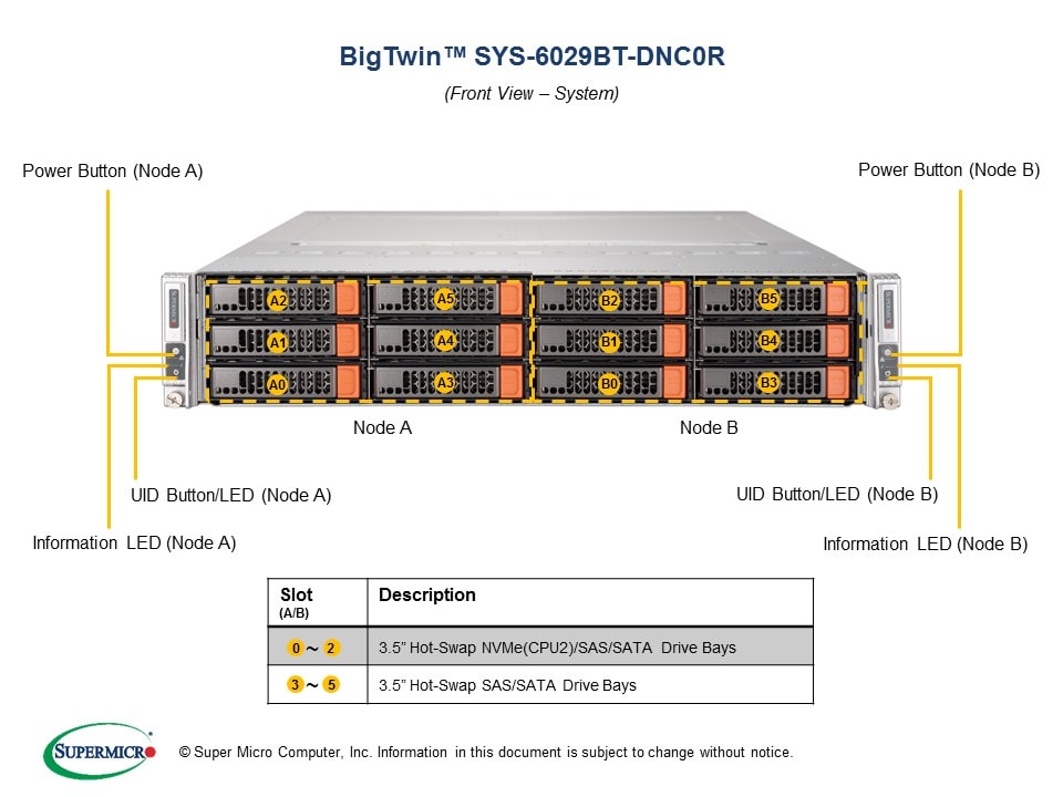 Supermicro SYS-6029BT-DNC0R — angle view