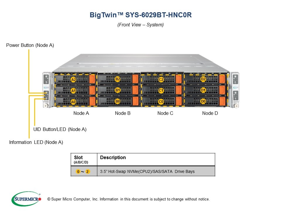 Supermicro SYS-6029BT-HNC0R — angle view