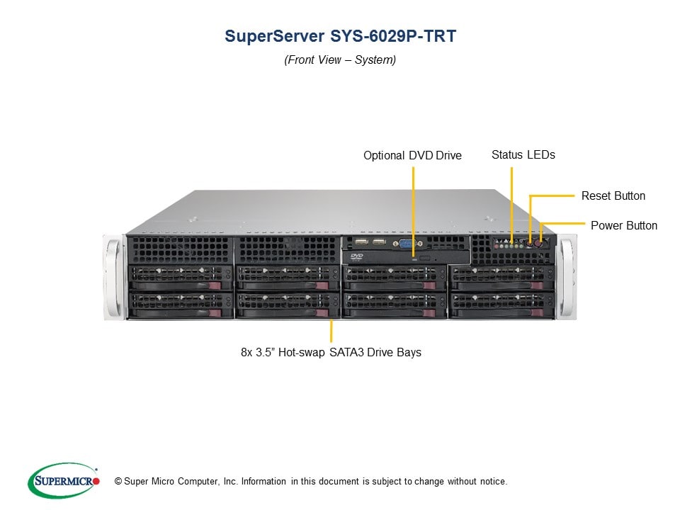 Supermicro SYS-6029P-TRT — angle view