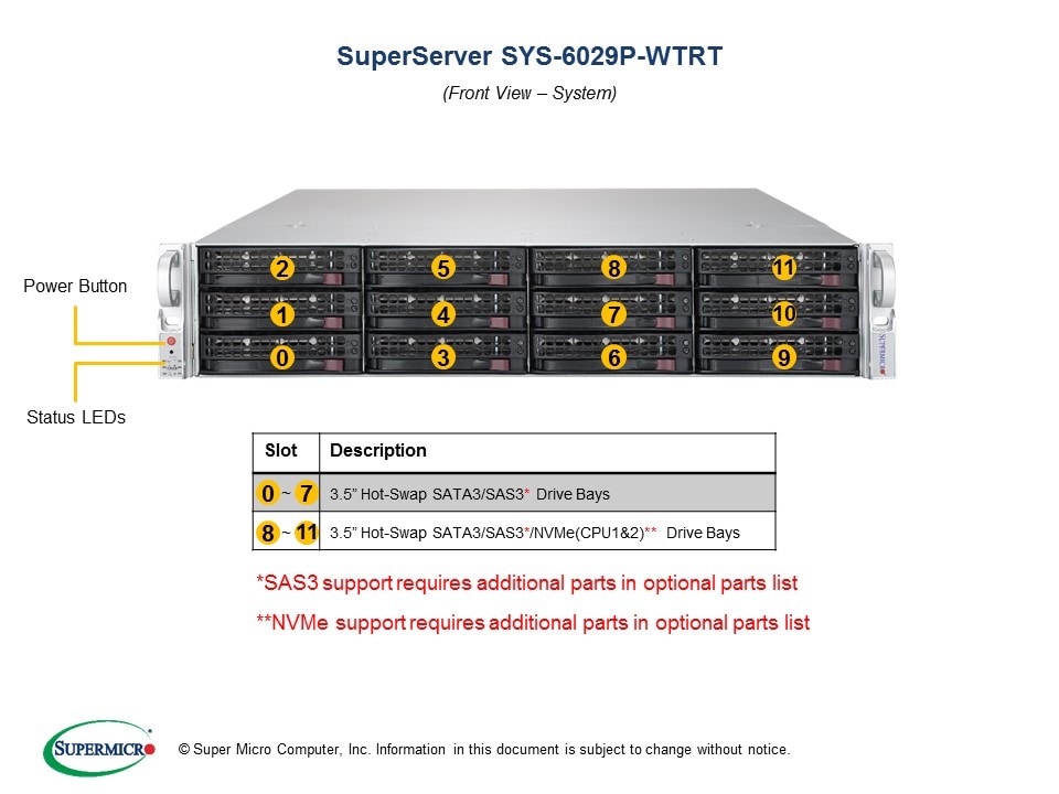Supermicro SYS-6029P-WTRT — angle view