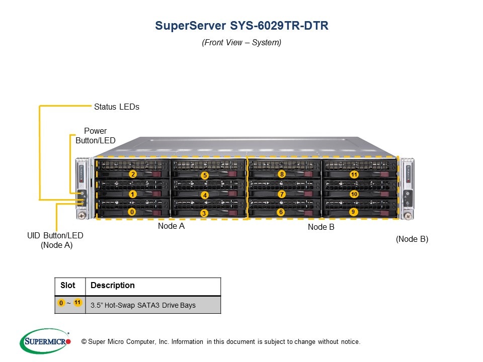 Supermicro SYS-6029TR-DTR — angle view