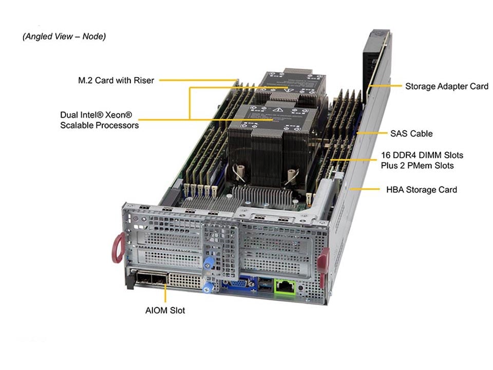 Supermicro SYS-620BT-DNC8R — top view