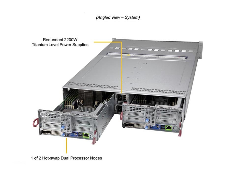 Supermicro SYS-620BT-DNTR — angle view